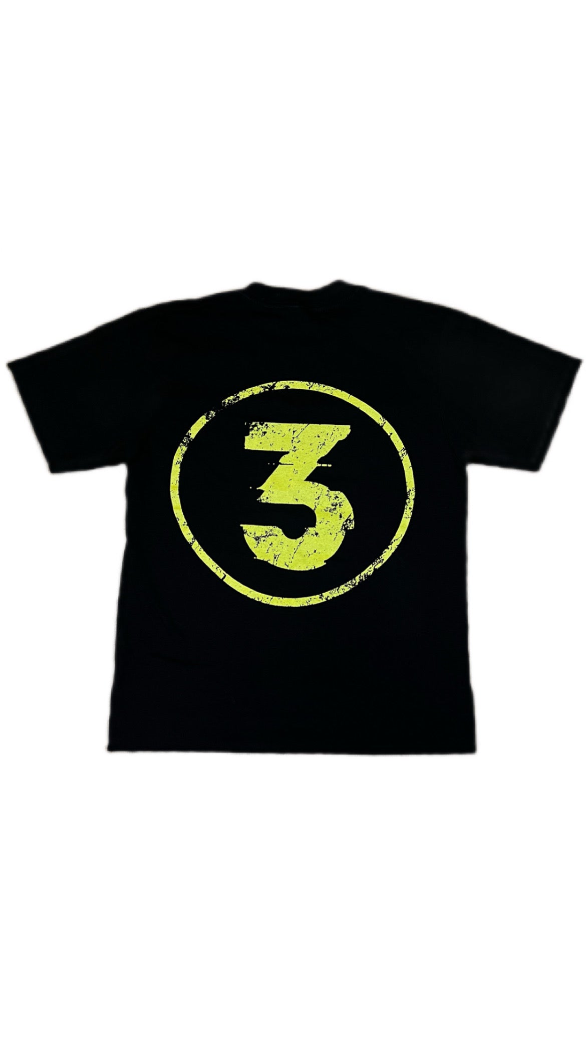 REBORN "3" TEE (black/yellow)