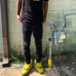 REBORN "3" TEE (black/yellow)