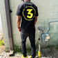 REBORN "3" TEE (black/yellow)