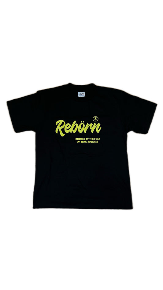 REBORN "3" TEE (black/yellow)