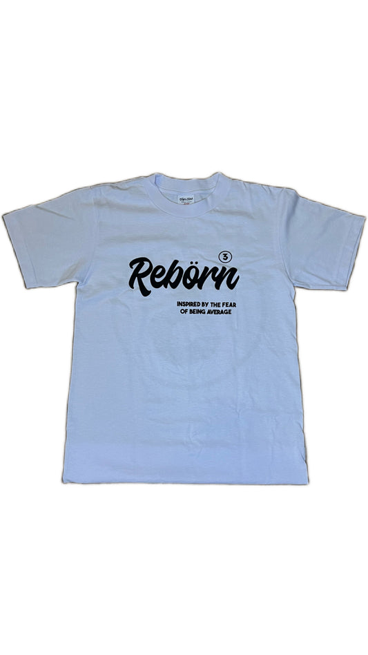 REBORN "3" TEE (white/black)