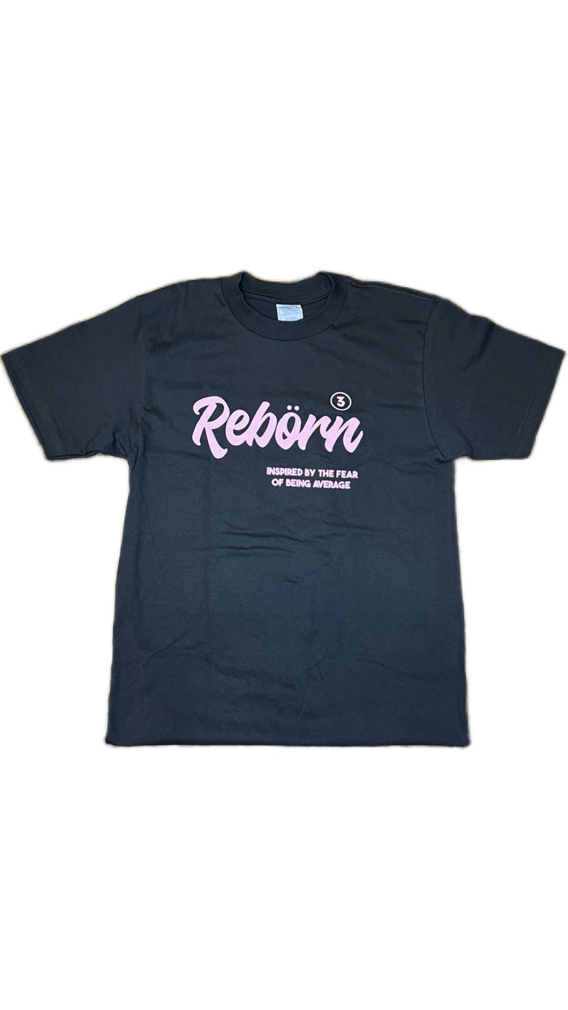 REBORN "3" TEE (grey/pink)